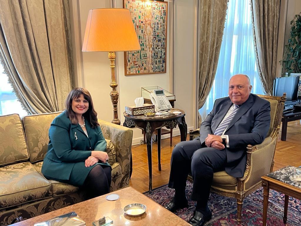 وزير الخارجية يستقبل السفيرة سها جندي لبحث تعزيز التعاون في كافة الملفات لتحقيق أكبر فائدة للمصريين بالخارج