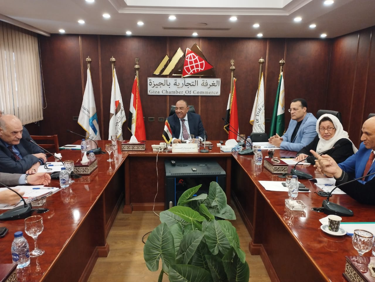 اجتماع مجلس ادارة غرفة الجيزة لمناقشة الموازنة التقديرية لعام 2023 وتحديد اماكن اقامة معارض اهلا رمضان