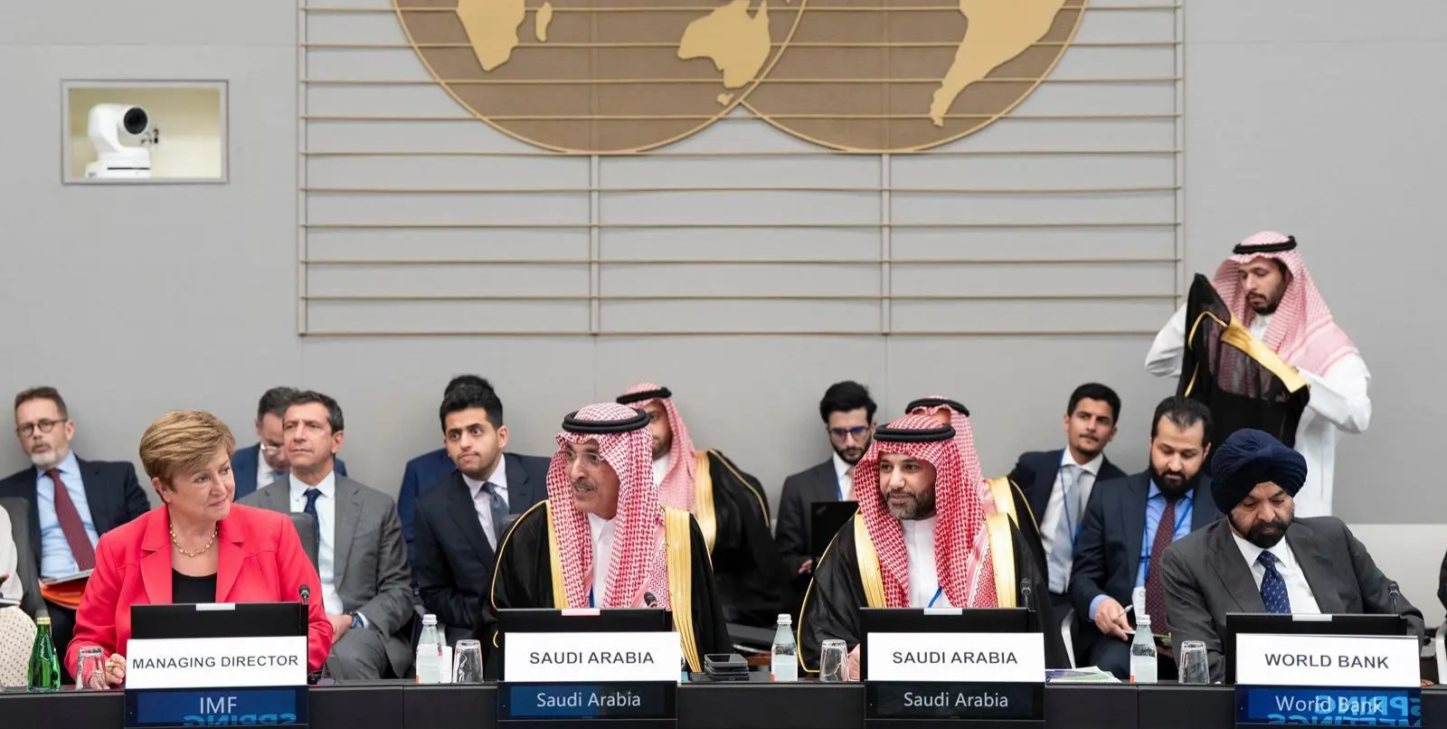 المملكة وصندوق النقد الدولي يؤكدون في بيان مشترك دعم الحكومة السورية في إعادة البناء