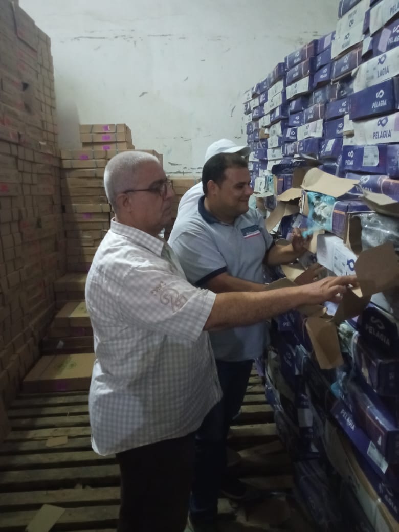 ضبط 70 طن أسماك غير صالحه للإستهلاك الآدمي  بالبحيرة 