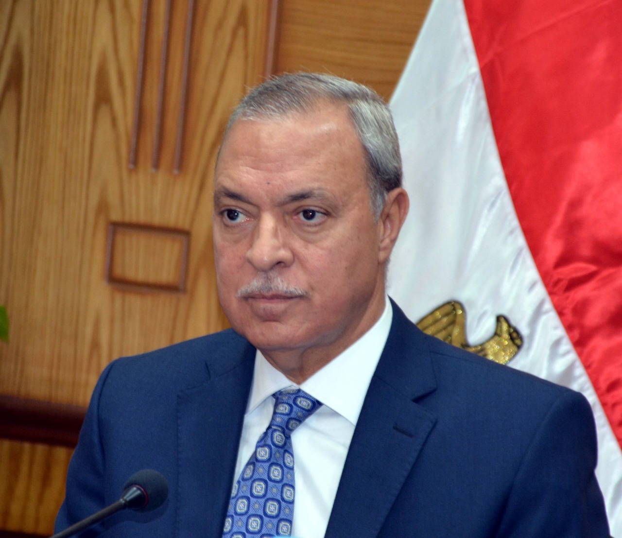 محافظ القليوبية يقدم التهنئة للواء /محسن شعبان لتعيينه مديرًا للأمن