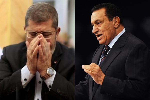 غداً ..مواجهة نارية بين "حسني مبارك " و"مرسي " داخل المحكمة