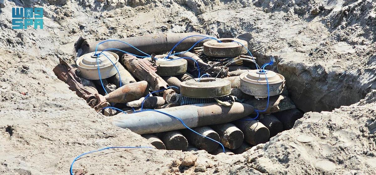 سلمان للإغاثة ينتزع 1.488 لغمًا عبر مشروع "مسام" في اليمن خلال أسبوع