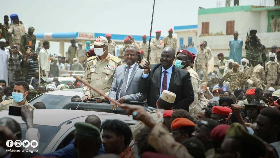 دقلو يشارك في حفل تنصيب والي دار فور الجديد