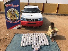 إحباط عناصر حرس الحدود محاولة تهريب 81 كجم هيروين