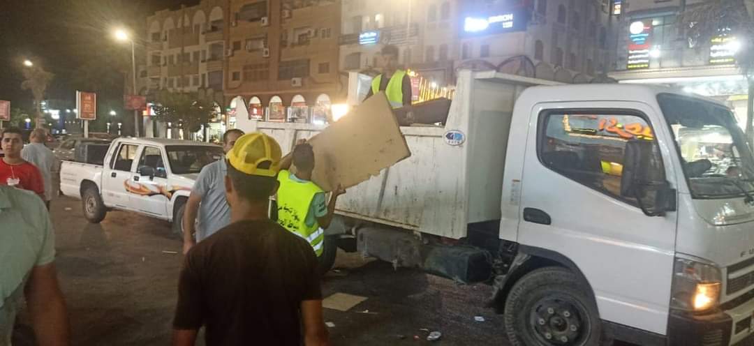 جهاز مدينة دمياط الجديدة يشن حملة ليلية مكبرة لإزالة الإشغالات والمخالفات