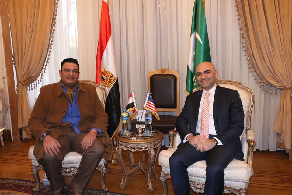 محي بدراوي يستقبل المستشار السياسي للسفارة الأمريكية بمقر حزب الوفد