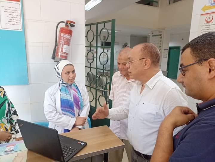 جولة مرورية لوكيل وزارة الصحة بالقليوبية في إدارة كفر شكر