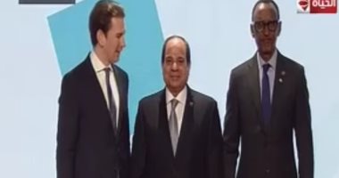الرئيس السيسى يصل مقر انعقاد المنتدى الإفريقى الأوروبى بالنمسا