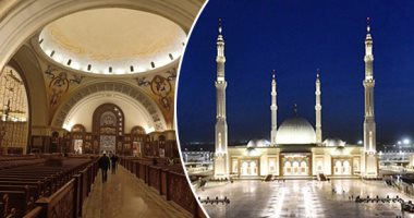 على صوت الأذان وجرس الكنيسة.. المصريون يتبادلون التهانى فى عيد الميلاد