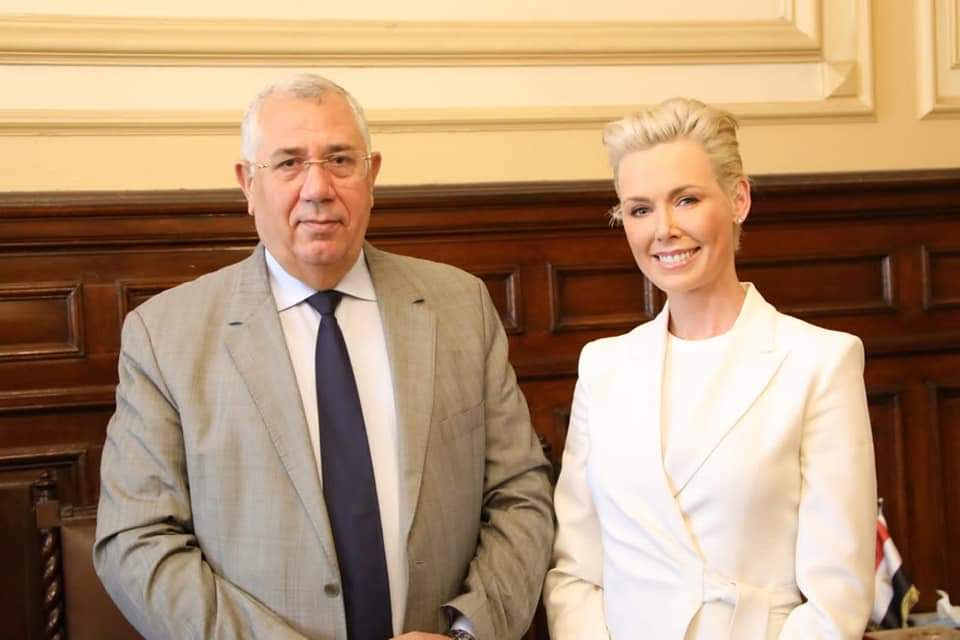 وزير الزراعة يبحث مع المدير التنفيذي لمؤسسة الغذاء النرويجية سبل تعزيز مرونة ‏القطاع الزراعي في مواجهة التغيرات المناخية.‏