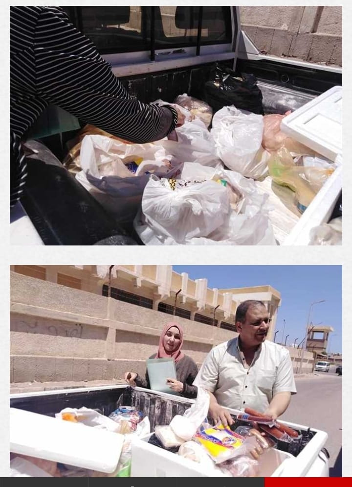 بيطرى البحرالاحمرتتمكن من ضبط 80كيلوت لحم خنزيرومصنعات لحوم بقرية واسماك منتهية الصلاحية