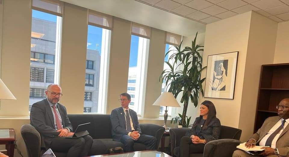 وزيرة التعاون الدولي تواصل لقاءاتها الثنائية خلال فعاليات الاجتماعات السنوية لصندوق النقد والبنك الدوليين