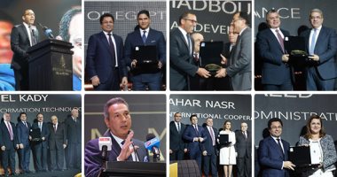 عمالقة الاقتصاد يحتفون بجائزة PT100.. "اتصالات": دليل على ريادة الشركة.. فودافون: تمثل قيمة هامة لنا.. "فالية الجيوشى للصلب": تعد جنى ثمار المجهود.."بالم هيلز": تؤكد ريادتنا فى تعزيز الابتكار