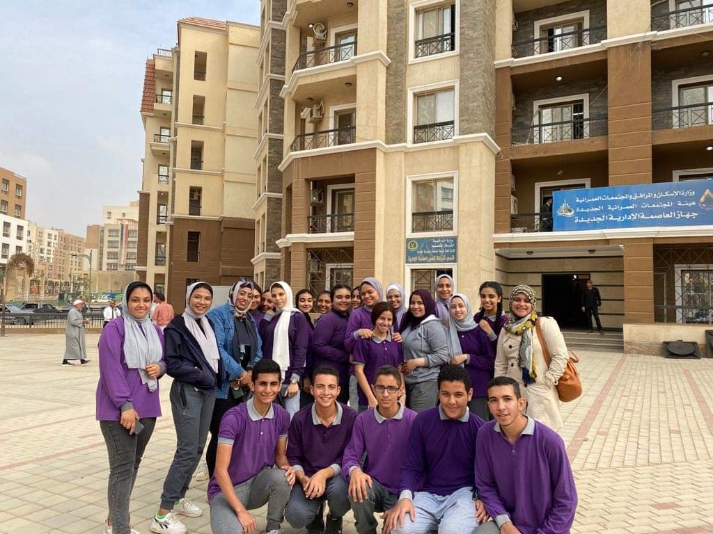 وفد من طلاب مدرسة الحرية النموذجية بالقاهرة الجديدة يزور مشروعات العاصمة الإدارية الجديدة​