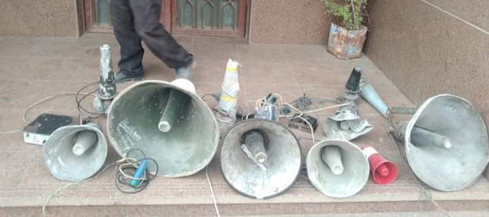 مصادرة ١٧ مكبر صوت و رفع ٢٠٣٣ حالة اشغال بنطاق ٤ مراكز بالبحيرة 