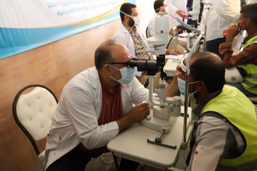 سعفان يطلق القافلة الطبية تضم 14 عيادة تخصص للكشف على العمالة غير المنتظمة مجانا بالعلمين الجديدة