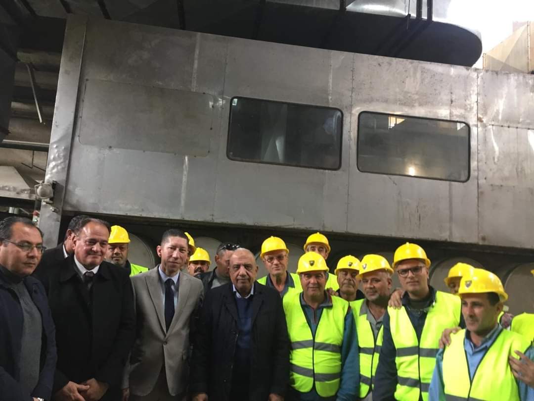 وزير قطاع الأعمال العام يتفقد أعمال تنفيذ خطة إعادة تشغيل مصانع شركة الحرير الصناعي وألياف البوليستر بكفر الدوار