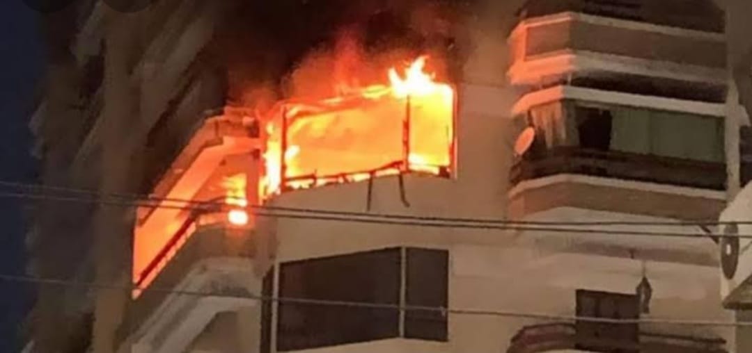 حريق بشقة سكنية بسبب الغاز بسوهاج 