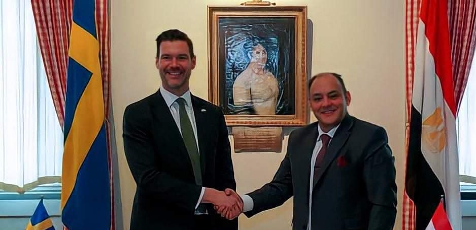 وزير التجارة والصناعة يقوم بزيارة لشركة ايريكسون العالمية ومجموعة Ahlens لسلاسل السوبر ماركت