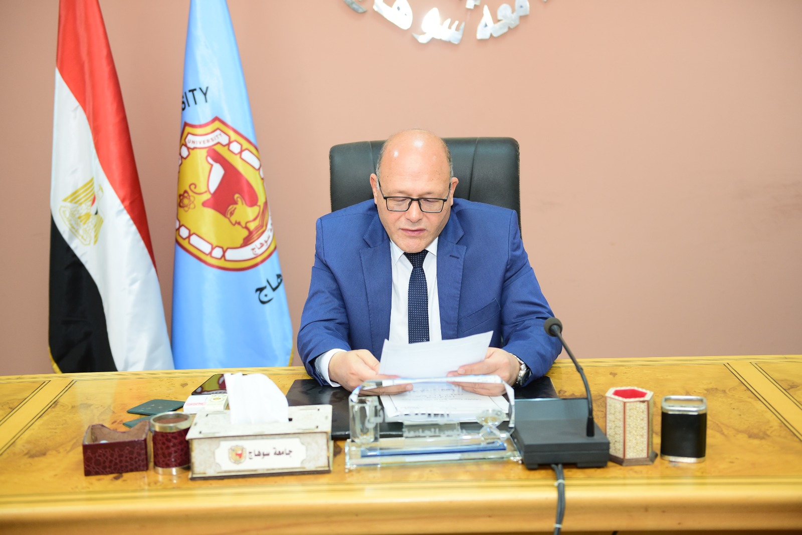 رئيس جامعة سوهاج : برنامج الصيدلة الإكلينيكي الأفضل والمتميز 