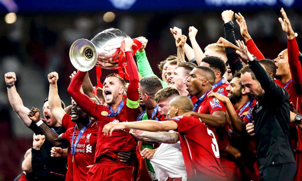 فى ليالى الأبطال .. ليفربول يحقق لقبه السادس بثنائية صلاح وأوريجى