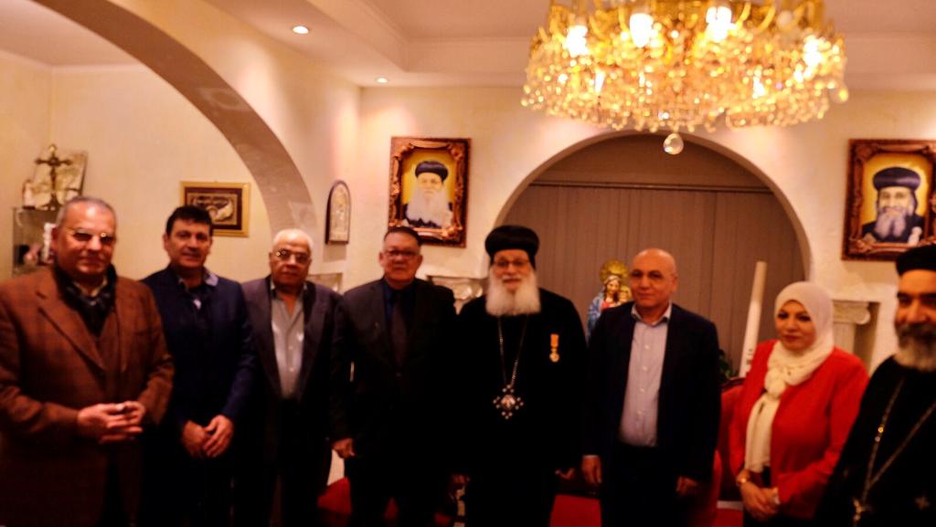 بالصور الأنبا أرساني للجالية المصرية بهولندا أنتم شركائي في التكريم