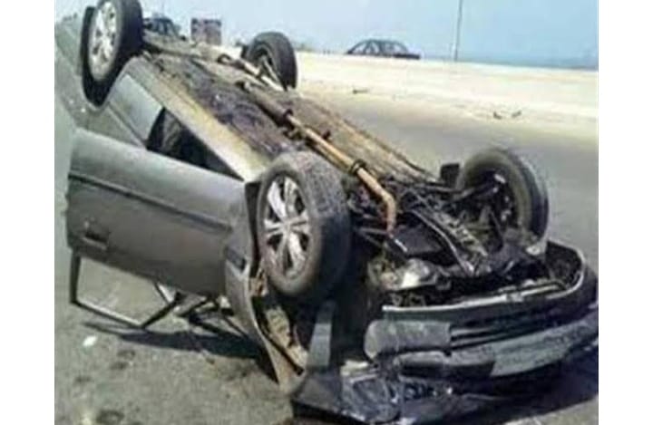 مصرع وإصابة 6 أشخاص إثر انقلاب سيارة ملاكي بالزعفرانة