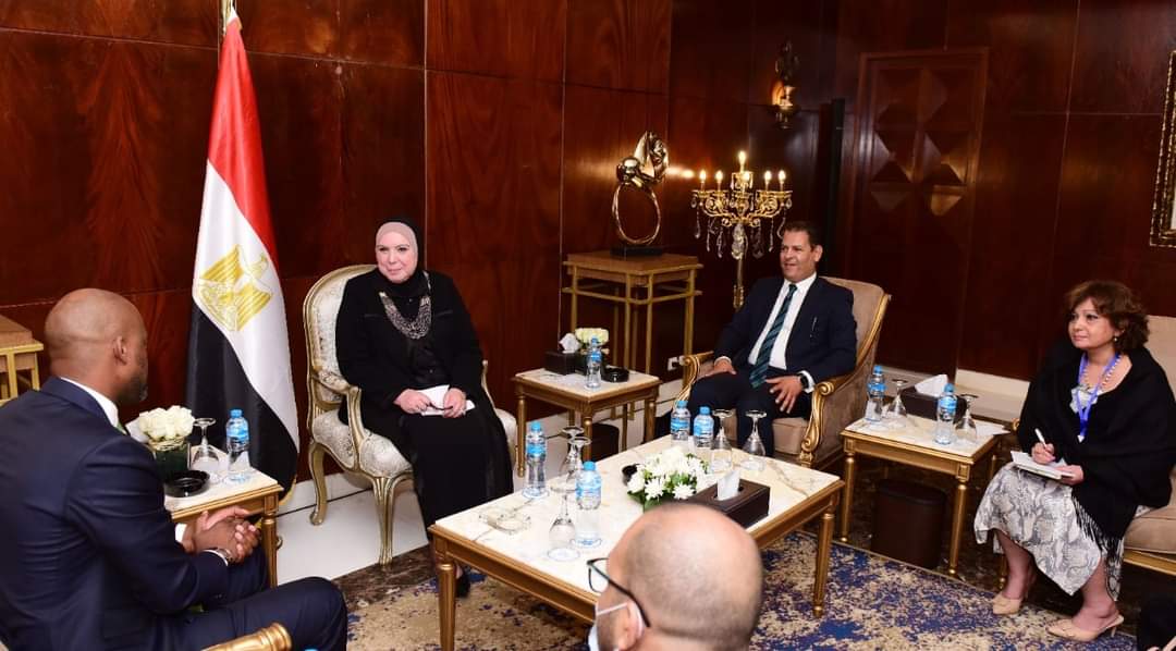 جامع تبحث مع سكرتير عام اتفاقية التجارة سبل تفعيل الاتفاقية وتعزيز حركة التجارة بين دول القارة السمراء