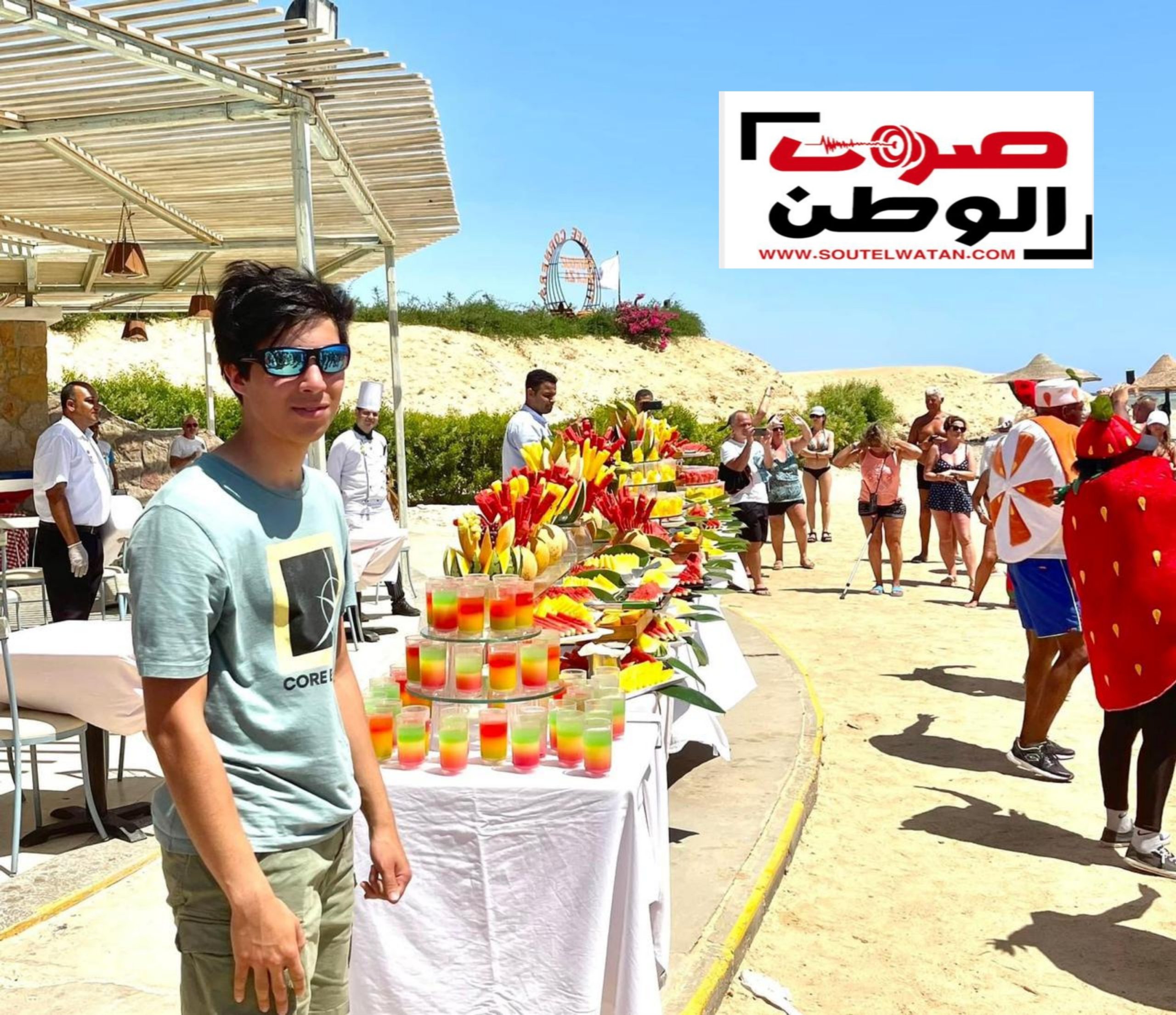 مهرجانات الفواكه" ومنها المانجو و"الفوم بارتى" و"الأكوا بارك".. متعة المصيفين فى فنادق الغردقة.. السياحة الداخلية تقفز بنسب الإشغال إلى 85%.. ورواج سياحى للرحلات أبرزها جزيرة الجفتون.. ووجود سياحى أوروبى مميز بالفنادق..