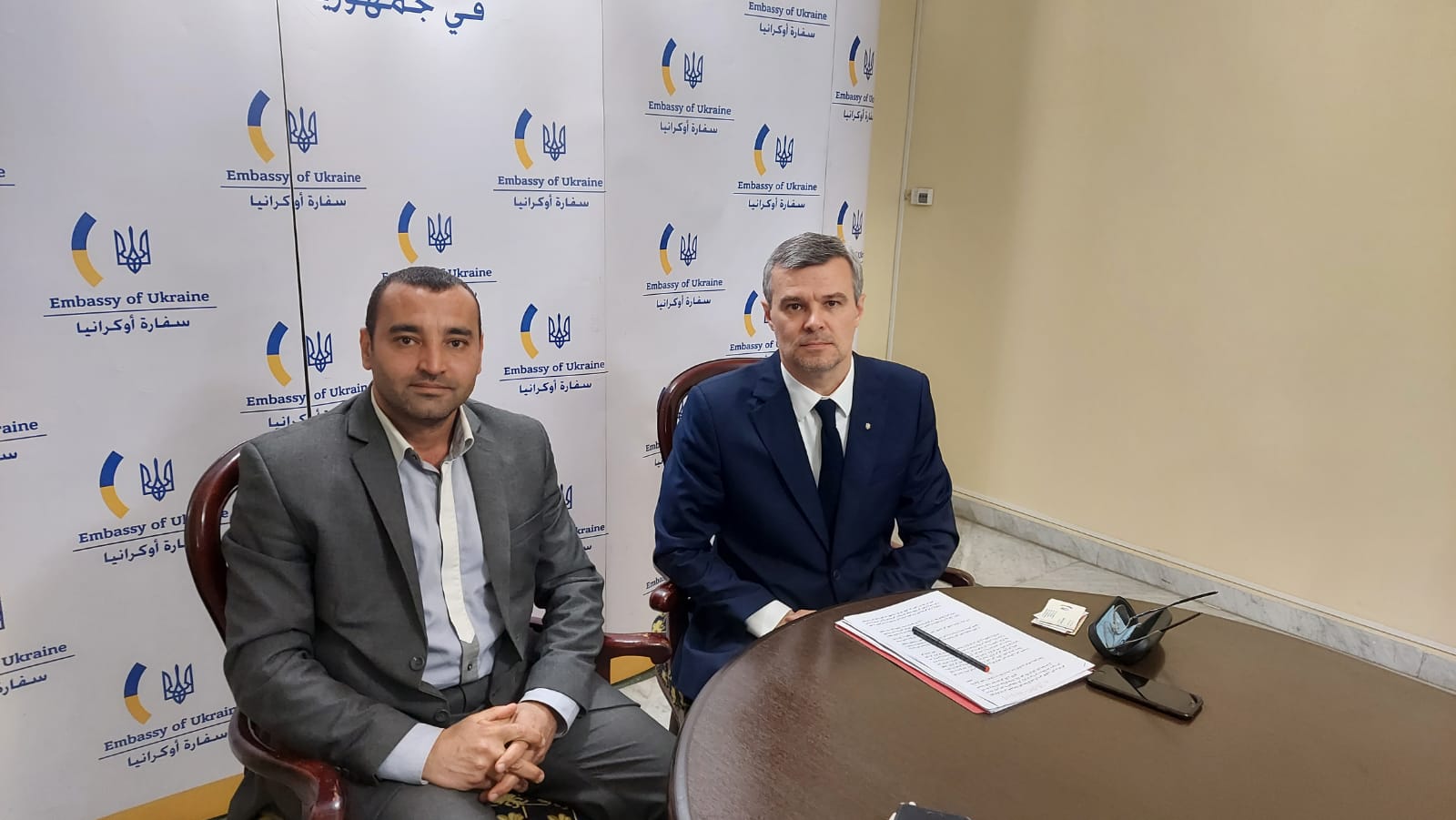 روسلان نيشاى سفير أوكرانيا : نطالب بنقل المفاوضات مع روسيا للقاهرة