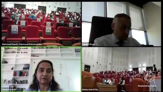 جامعة بنها تختتم فعاليات المدرسة الدولية الافتراضية بالتعاون مع مركز سيرن بسويسرا لأبحاث الطاقة