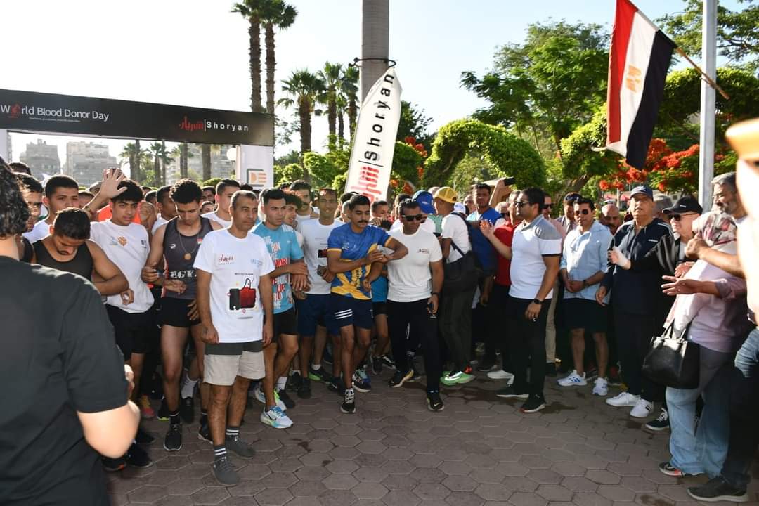 وزير الرياضة يقود الاحتفالية الرياضية لجمعية "مصر شريان العطاء" ويشهد تدشين التطبيق الإلكتروني للتبرع بالدم