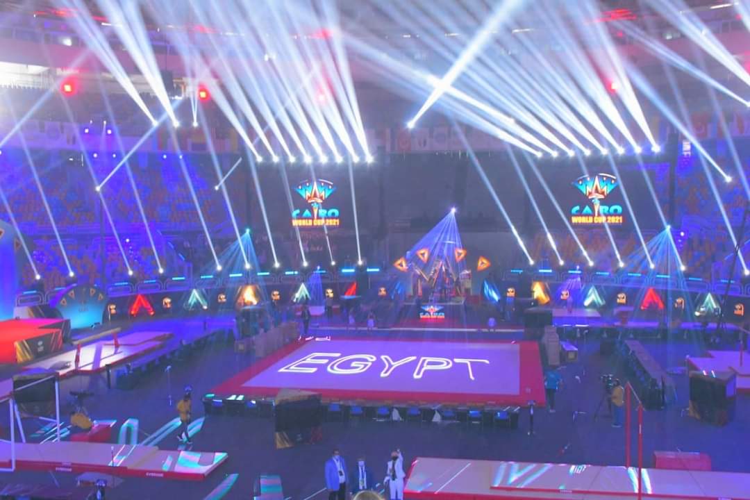 وزيرا الرياضة وشؤون المجالس النيابية يشهدان افتتاح بطولة العالم للجمباز الفني