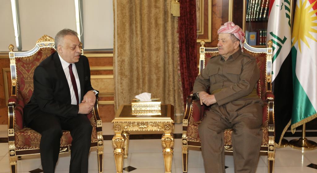 بارزاني يستقبل القنصل العام المصرى لدى أربيل