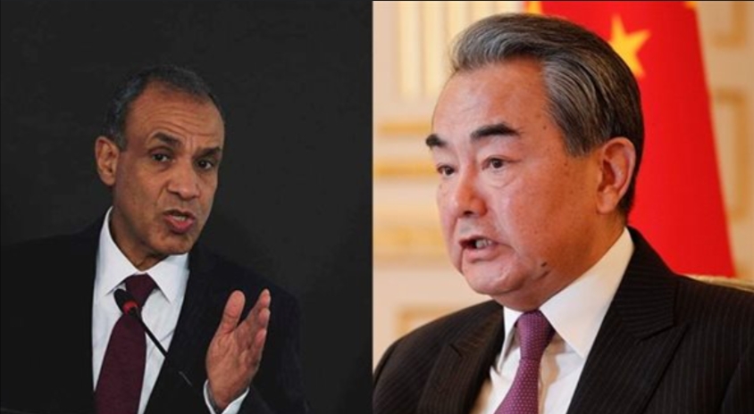 وزير الخارجية الصيني يهنئ بدر عبد العاطي على توليه منصب وزير الخارجية