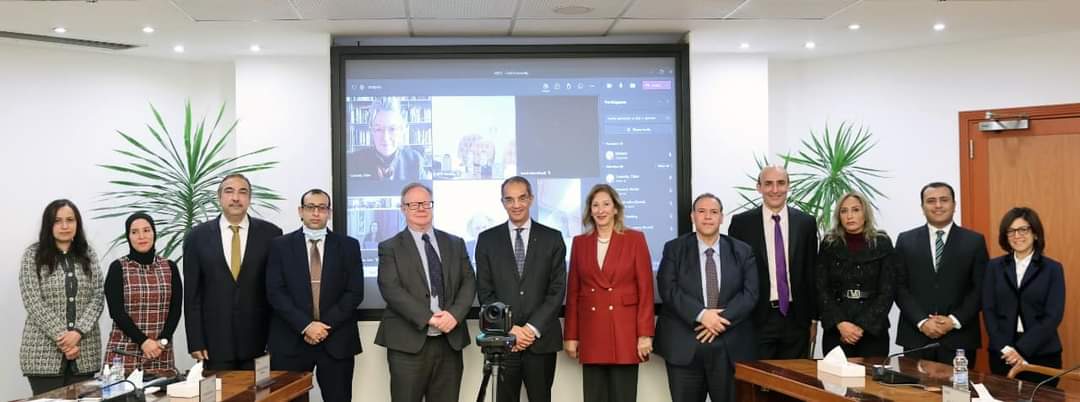 طلعت :  يشهد توقيع اتفاق تعاون لمنح الماجستير فى الثقافات الرقمية من جامعة كوليدج كورك UCC الأيرلندية