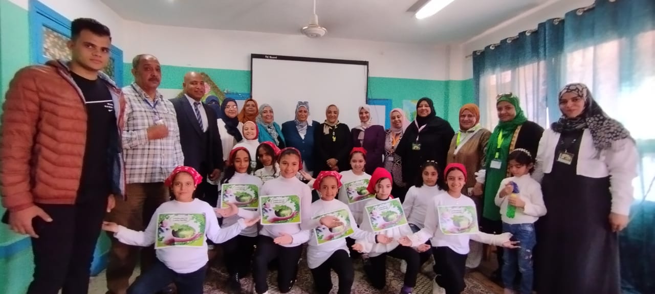 انطلاق مبادرة اتحضر للأخضر  بمدرسه الحرس الوطني الابتدائية بمديرية القليوبية
