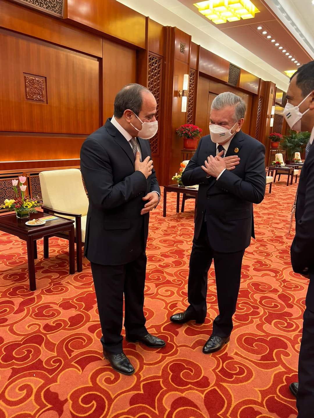 مباحثات الرئيس في بكين مع رؤساء وملوك العالم