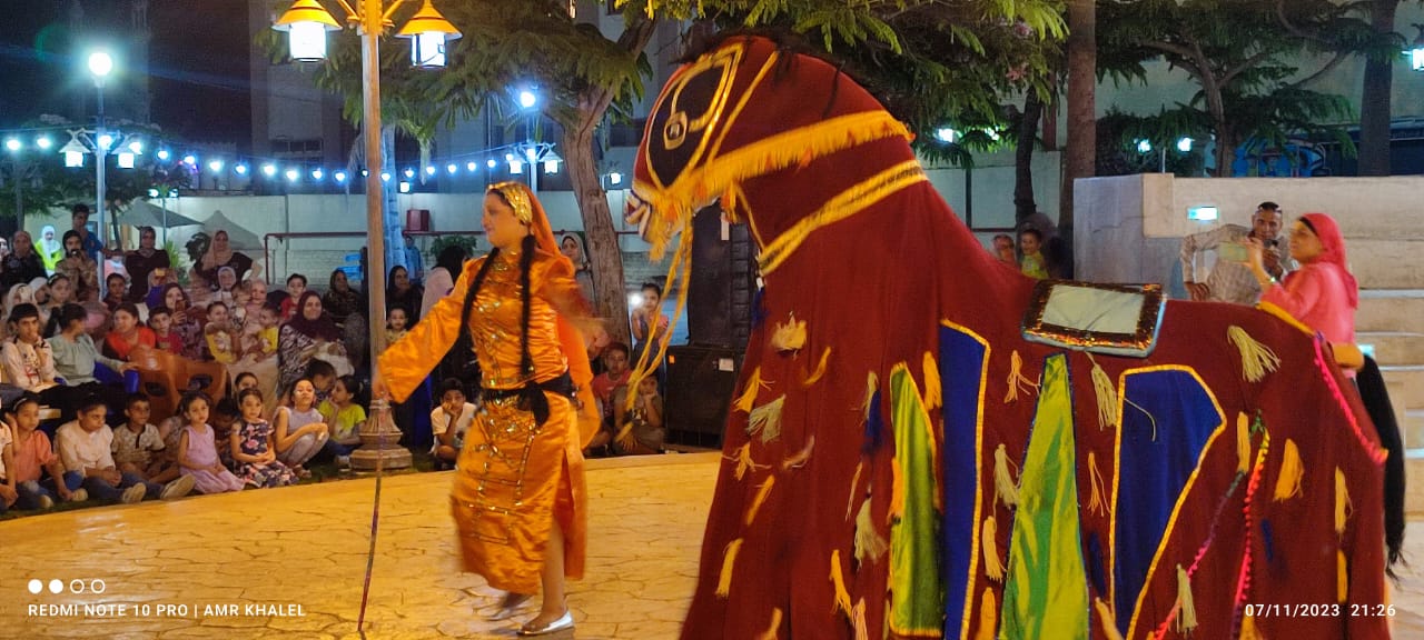 استمراراً لفاعليات الأنشطة الصيفية بمكتبة مصر العامة بدمنهور  عروضاً فنية لفرقة طلائع الأنفوشي للفنون الشعبية