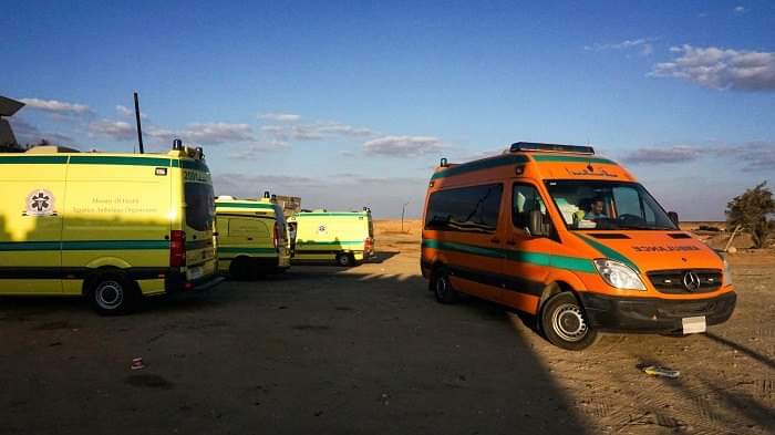 إصابة 13 شخصا في حادث تصادم بـ حدائق الأهرام