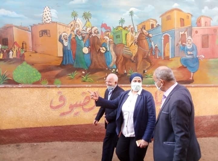 وكيل وزارة التعليم بالقليوبية يتفقد المدارس لمتابعة سير العملية التعليمية وإلا إجراءات الاحترازية  لكورونا