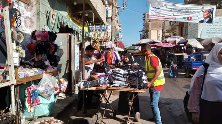 رفع 486 حالة إشغال طريق وتحرير 66 محضر خلال حملات مكبرة بالبحيرة  