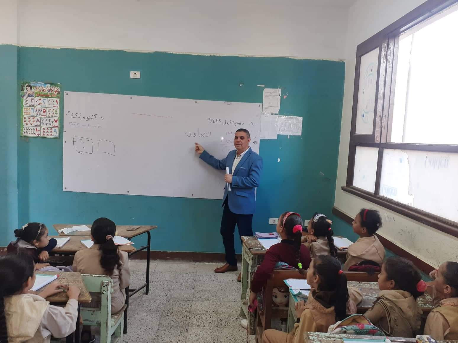 بالصور: وكيل تعليم القليوبيه في زيارة لمتابعة انتظام العملية التعليمية بمدارس القليوبيه