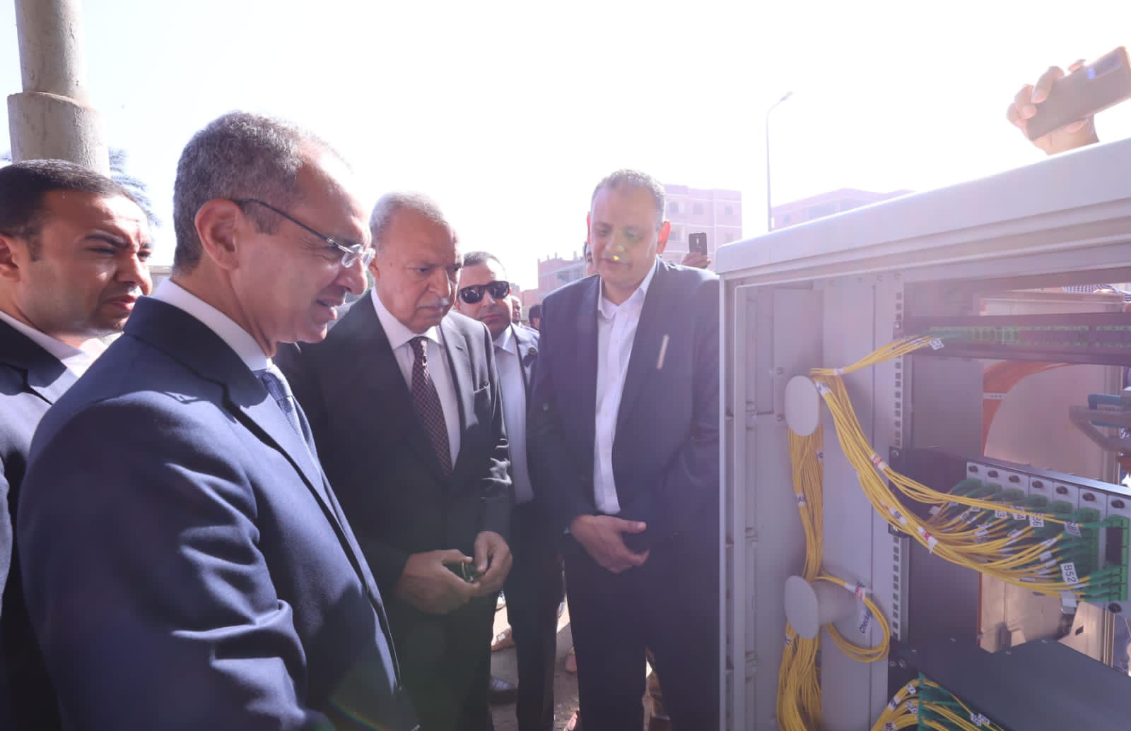 خلال زيارته لمحافظة القليوبية  الدكتور/ عمرو طلعت وزير الاتصالات وتكنولوجيا المعلومات