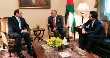 الديوان الملكى ينشر صور مباحثات الرئيس السيسي والملك عبد الله الثانى