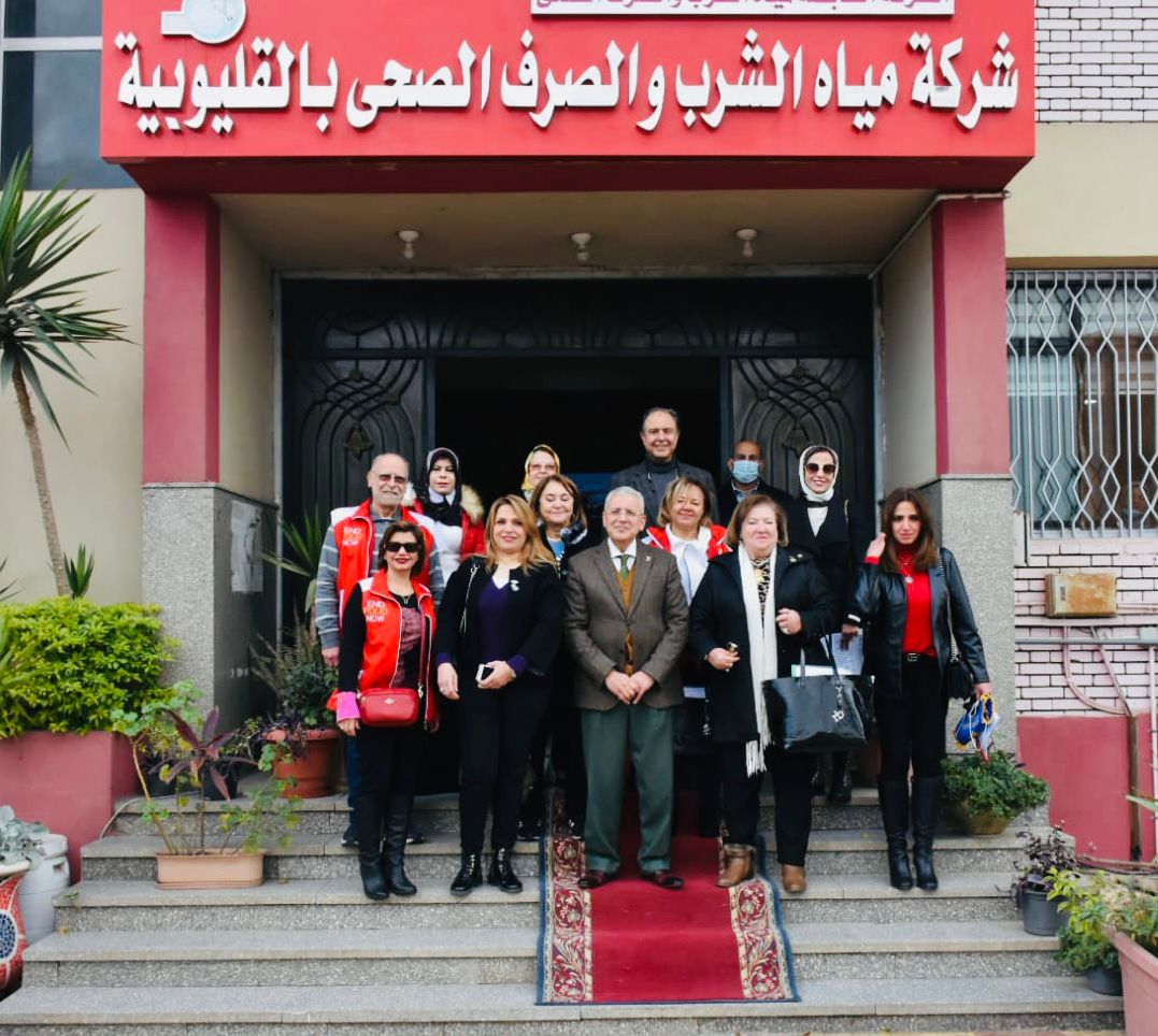 اتفاقيه تعاون بين مياه القليوبية ومجموعه الاندية الروتاريه لانشاء بئر ارتوازي