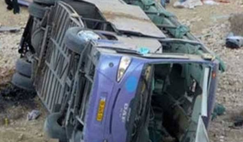 أصيب 9 عمال بجروح وكدمات جراء انقلاب أتوبيس عمال بوادي النطرون 