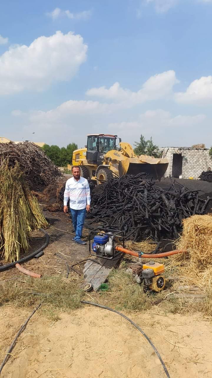 إزالة 4 مكامير فحم بمركز أبو المطامير بالبحيرة 