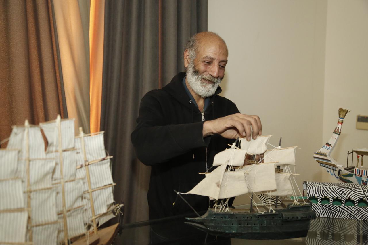 معرض للمراكب التراثية علي هامش فعاليات مهرجان الاقصر للسينما الافريقية للفنان سعيد الباجوري